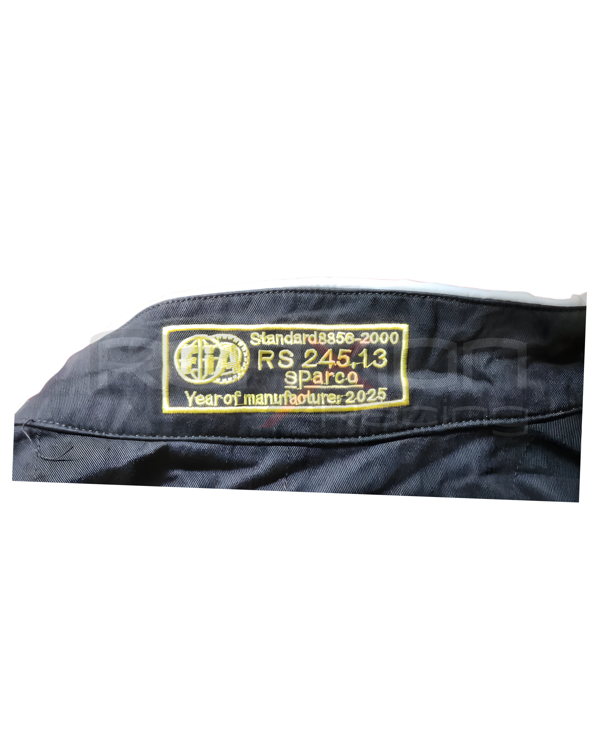 Buzo / Traje Piloto Sparco Ignífugo Negro/Blanco Unisex - Imagen 5