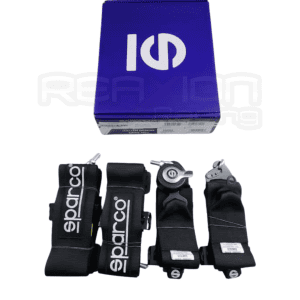 CINTURON FIA SPARCO 4 PUNTAS NEGRO