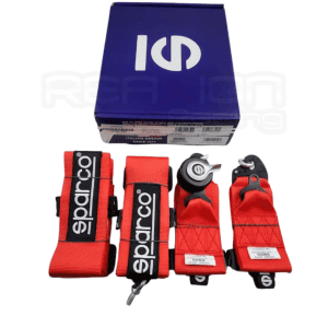 CINTURON FIA SPARCO 4 PUNTAS ROJO