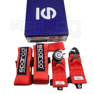CINTURON FIA SPARCO 5 PUNTAS ROJO